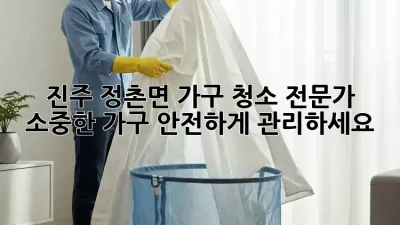 진주 정촌면 가구 청소 전문가: 소중한 가구, 안전하게 관리하세요!