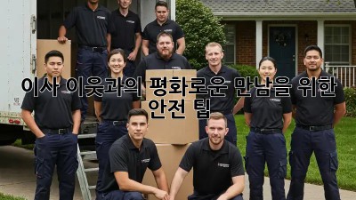 이사, 이웃과의 평화로운 만남을 위한 안전 팁